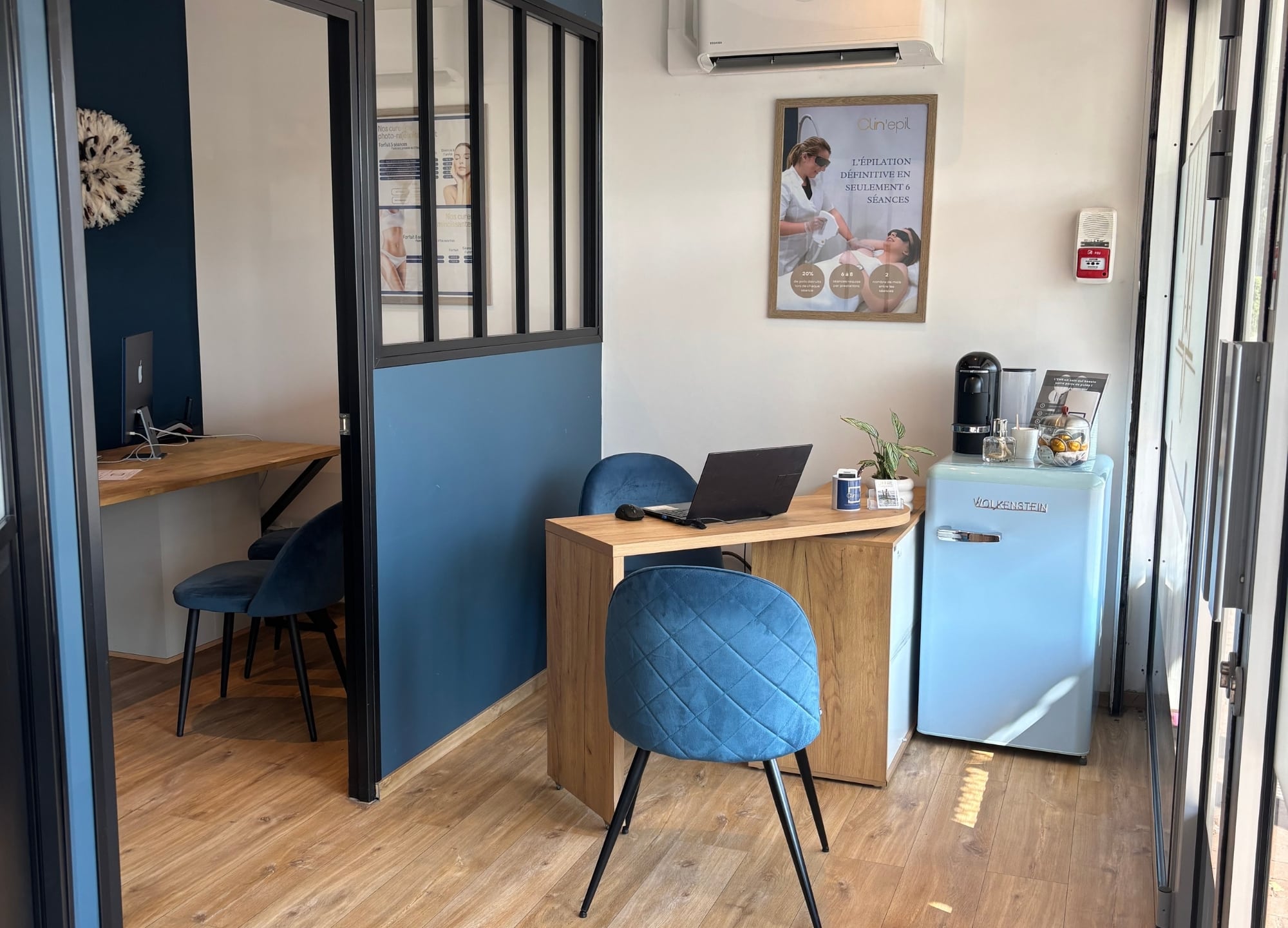 Bureau d’accueil du centre Clin’Epil à Marcq-en-Barœul